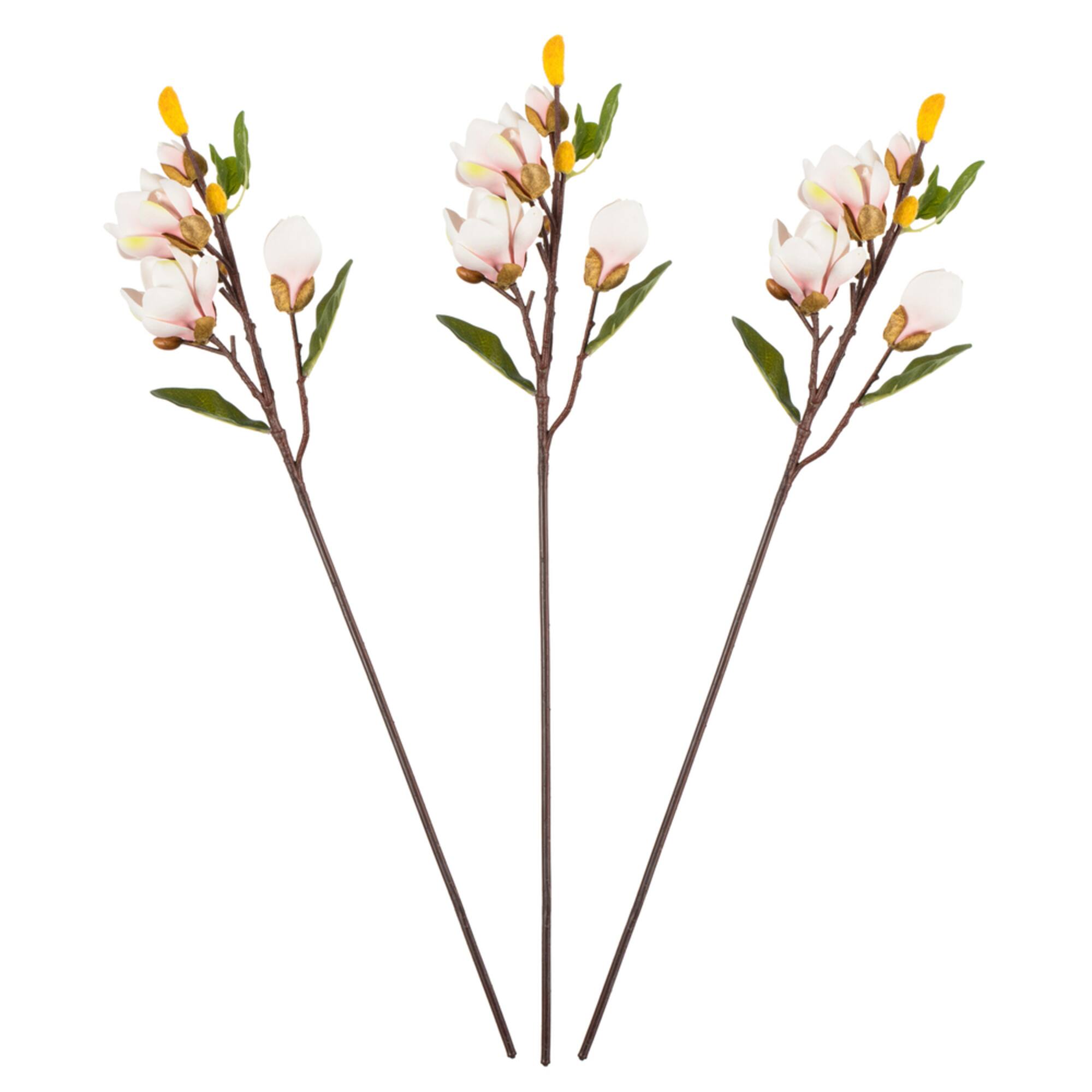 Pink Magnolia Stem, 3ct.